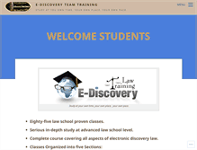 Tablet Screenshot of e-discoveryteamtraining.com